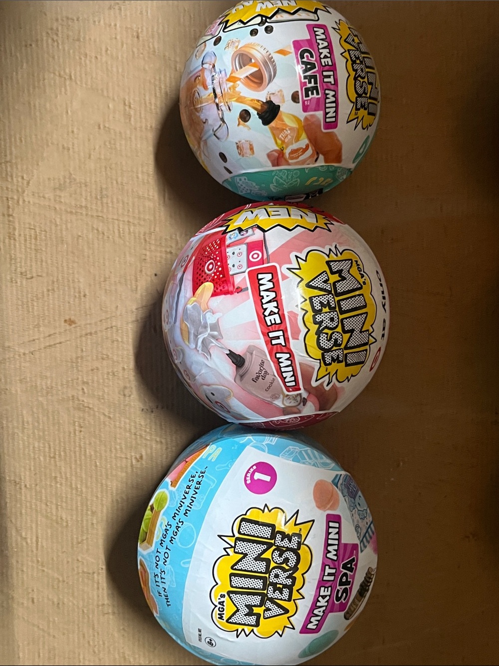 Target mini verse Make It Mini Surprise Balls - Pink, Blue, Teal
